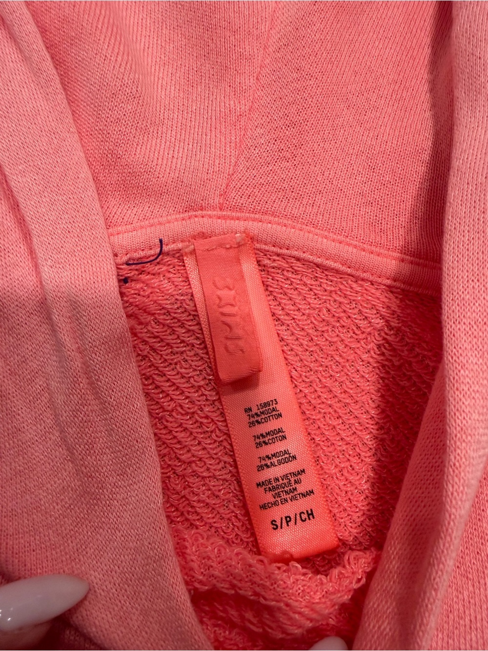 SKIMS! Pink Pullover Hoodie - small - Picture 3 of 5